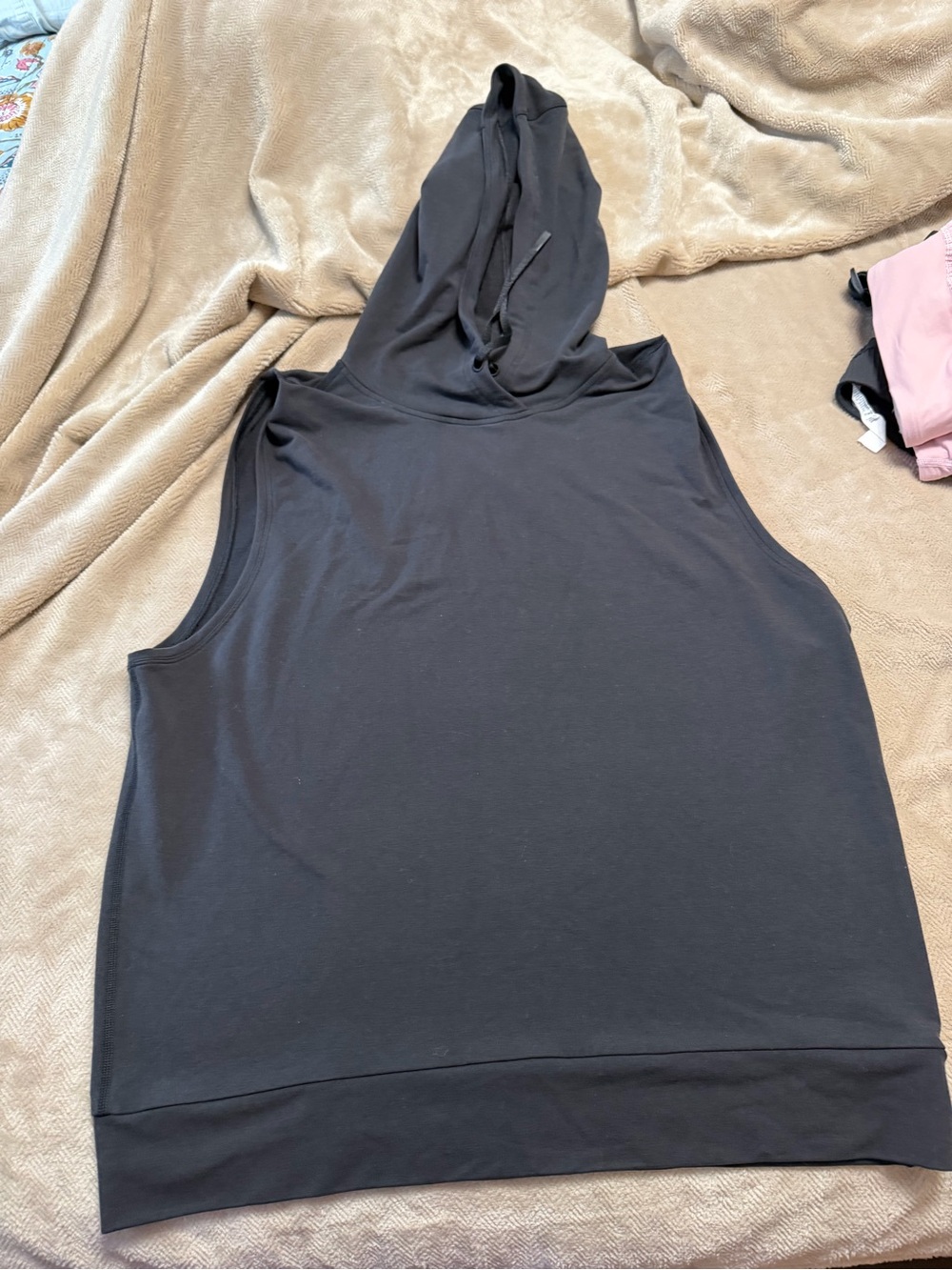 Lululemon Sleeveless Black Hooded Women's Top